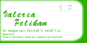 valeria pelikan business card